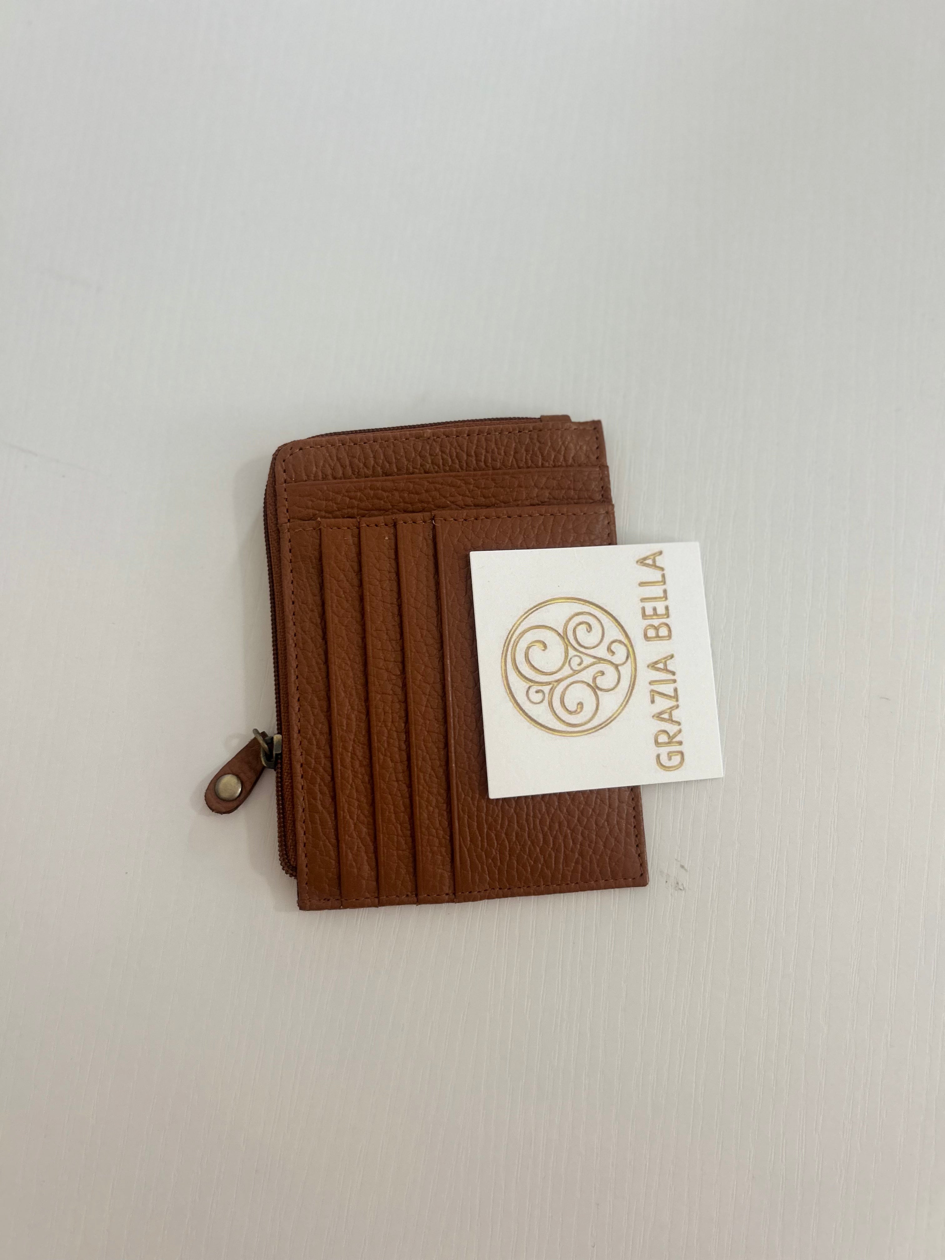 Grazia Bella Tracy Cardholder Wallet - Brown
