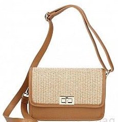 Giada handbag cognac & straw