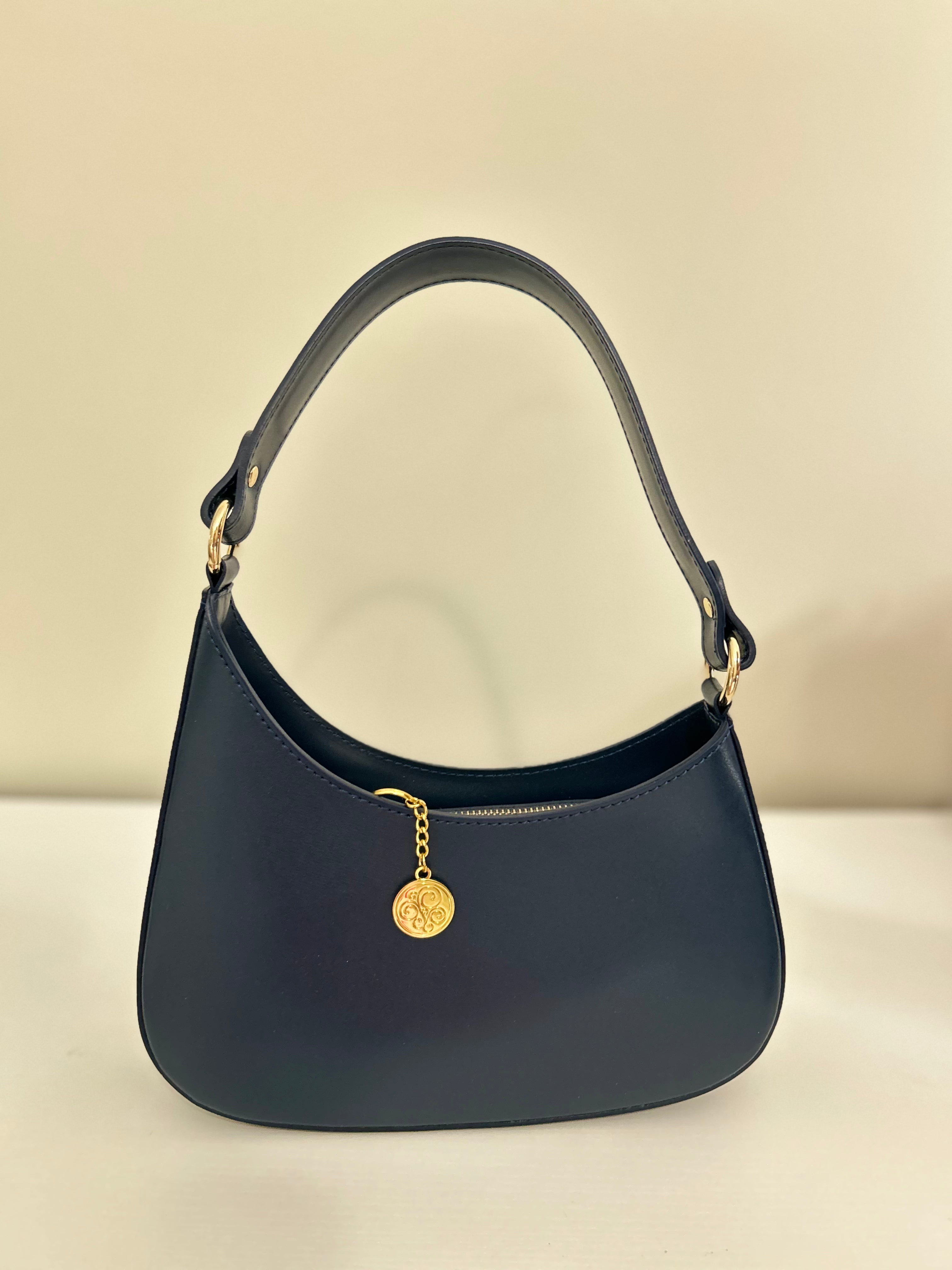 Lisa Small Shoulder Bag - Navy