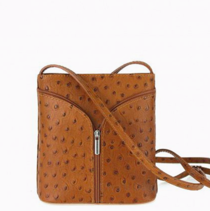 Donna Cognac Crossbody Bag