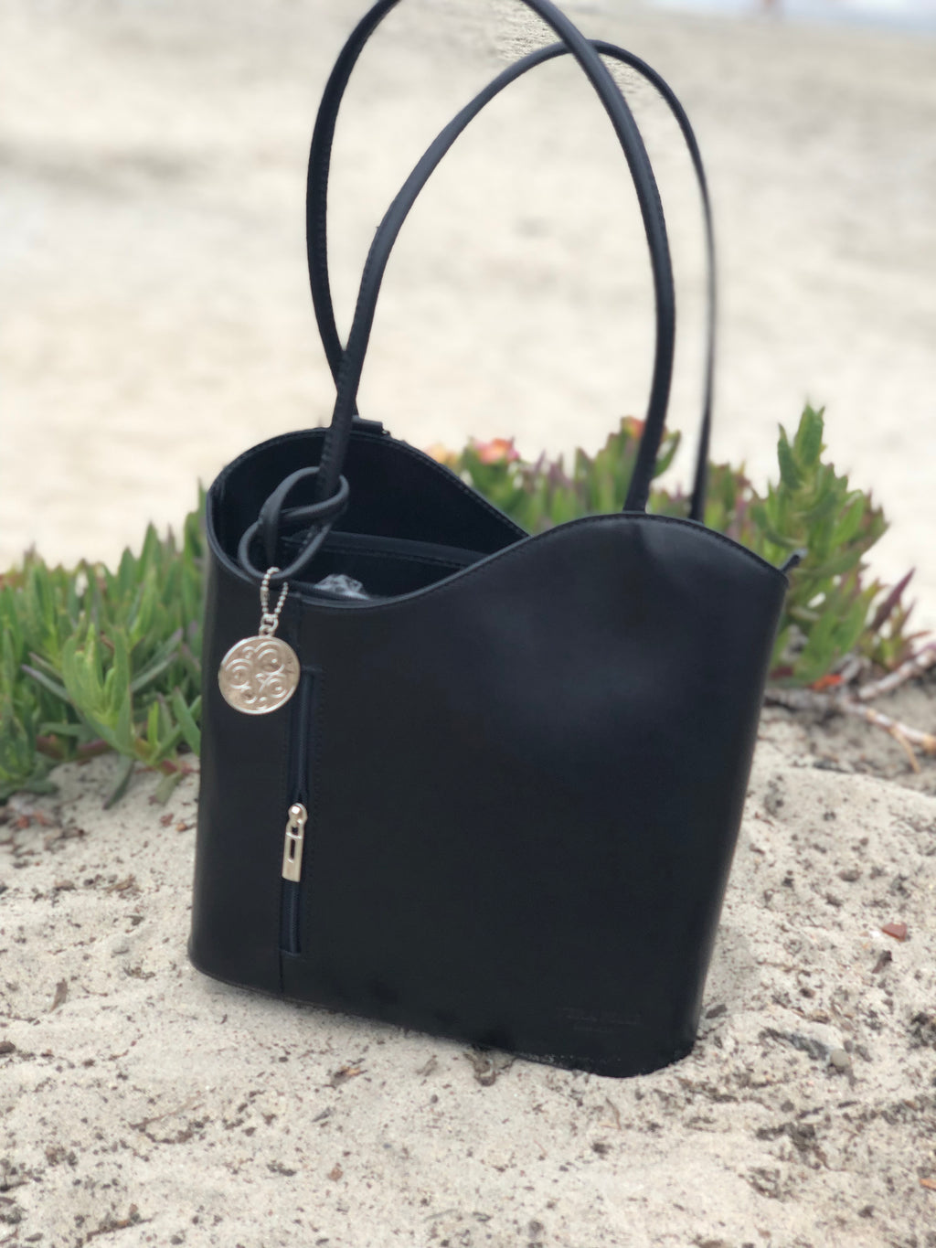 Zesty  Backpack Tote cognac